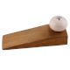 2 Pieces Cream Pink Crackle Ceramic Wooden Door Stopper
